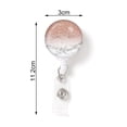 thumbnail image 4 of Hadanceo Badge Clip Marble Design  Elegant Work Card Holder Name Badge Protection Convenient for School, 4 of 7