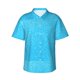 thumbnail image 1 of Balery Sky Blue Glitter Camisas hawaianas de manga corta para hombre, camisas playeras de corte holgado, camisas de vacaciones con botones,3X-Large, 1 of 7