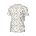 thumbnail image 6 of Wukai Floral Print Men's Short-Sleeved Mesh T-Shirt,Quick-Dry Short Sleeve Workout T-Shirt-6X-Large, 6 of 8