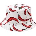 thumbnail image 1 of XINQIHANG Unisex Print Double Side Wear Reversible Bucket Hat, 1 of 5