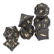 thumbnail image 3 of 7 dados poliédricos de metal exquisito, ligero, número claro, juego de mesa, dados 09, 3 of 5
