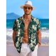 thumbnail image 3 of Camisa COOFANDY verde con palmeras hawaianas talla XL, 3 of 6
