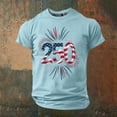 thumbnail image 2 of oqasdz Men T Shirts National Flag Colors Graphic 250 Years Birthday Celebration Comfort Crewneck Tee Independence Day Freedom T-Shirt, 2 of 3