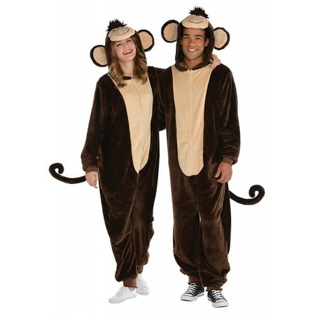 Monkey Zipster Adult Costume - L/XLarge