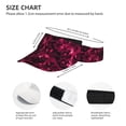 thumbnail image 3 of Fuzoiu Burgundy Tie Dye Print Adult Sunscreen Visor Cap,Adjustable Summer Cap for Men Women,Unisex Running Outdoor Beach Hat, 3 of 7