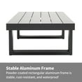 thumbnail image 5 of Outdoor Coffee Table for Patio Rectangle Coffee Tables Patio Aluminum Coffee Tables,Dark Grey, 5 of 7