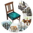 thumbnail image 7 of Gaeub stars and sparkles Print Square Chair Seat Covers, Stretch Fitted Printed Chair Seat Cushion Cover for Kitchen, Office-Six Piece, 7 of 7