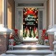 thumbnail image 6 of LanSuare Christmas Door Cover Decoration, Merry Xmas Background Banner Door Covers, Christmas Photo Booth Props for Winter Party Decorations Supplies, 35x71Inch, 6 of 6