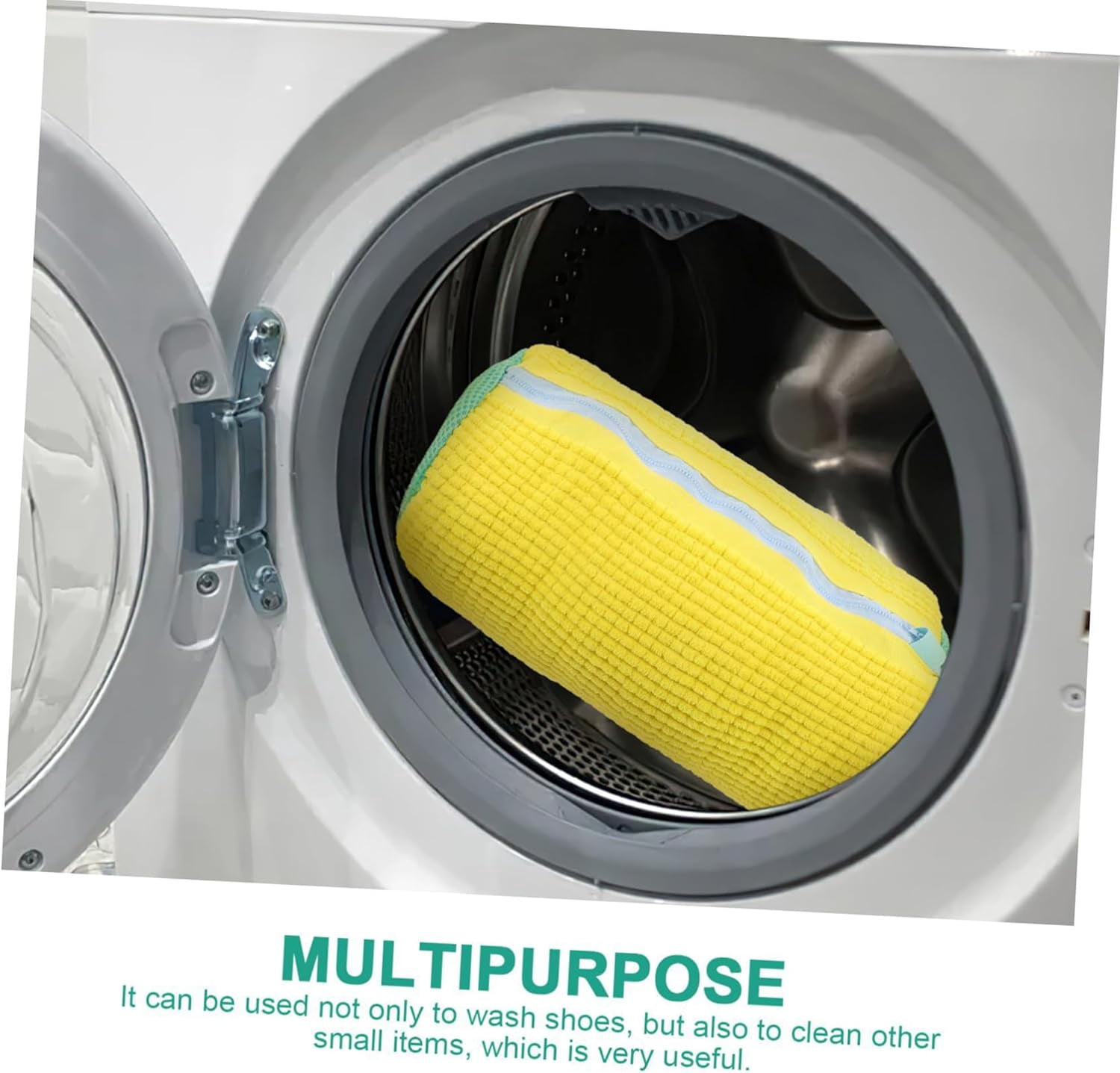 Wrongduck 2-Pack Shoe Washing Bags for Machine, Mesh Sneaker Laundry Bags with Hidden Zipper and Plush Interior, Deep Cleaning and Travel Shoe Organizer Durable Nylon Polyester for Adult & Kids Shoes