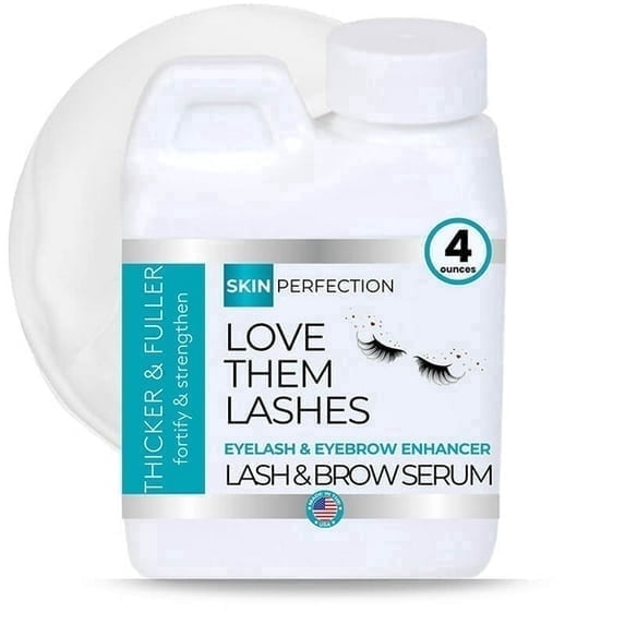 Skin Perfection Love Them Lashes Lash and Brow Base, DIY Mixing Base for Custom Formulas, 4 oz