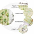thumbnail image 3 of Palm Tree Bathroom Shower Curtains with 12 Hooks Polyester Waterproof Shower Curtain for Stalls and Bathtubs Yellow Rustic Summer Tropical Coconut Plants Decorative Bathroom Curtain 36x78 Inches, 3 of 9