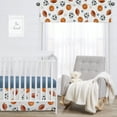thumbnail image 3 of Watercolor Sports Theme Semi-Sheer Window Valance Boy by Sweet Jojo Designs, 3 of 6