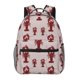 thumbnail image 1 of Disketp Red Lobster With Claws Mochila Estampada para Hombre y Mujer – Mochila Ligera Clásica con Múltiples Bolsillos para Universidad, Trabajo y Viajes-One Size, 1 of 5
