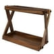 thumbnail image 5 of Estante de madera para encimera de cocina, estilo retro, de 2 niveles, organizador de condimentos para cocina, mostrador, dormitorio, oficina y baño., 5 of 9