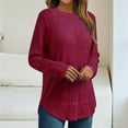 thumbnail image 2 of Posijego Women's Long Sleeve Sweater Plus Size Tops Lightweight Soft Tunics Shirts Casual Loose Dressy Blouses for Women, 2 of 6