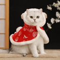 thumbnail image 1 of Pet Flannel Warm Cloak With Buttons Design Double-layer Thickened Pet Coat Clothes For Large Small Cats36cm He Qiyong unisex, 1 of 2