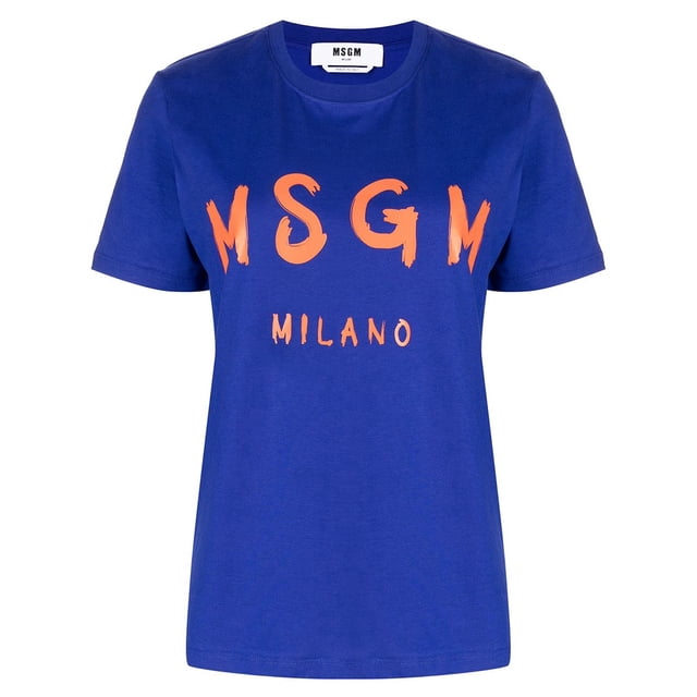 Bestsellers Msgm Impreso Cuello Redondo Camiseta 22 Nuevo Unisexpangjing