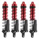 thumbnail image 1 of 4PCS Metal 120mm Shock Absorber Oil Damper for 1/10 RC Crawler,Red, 1 of 5