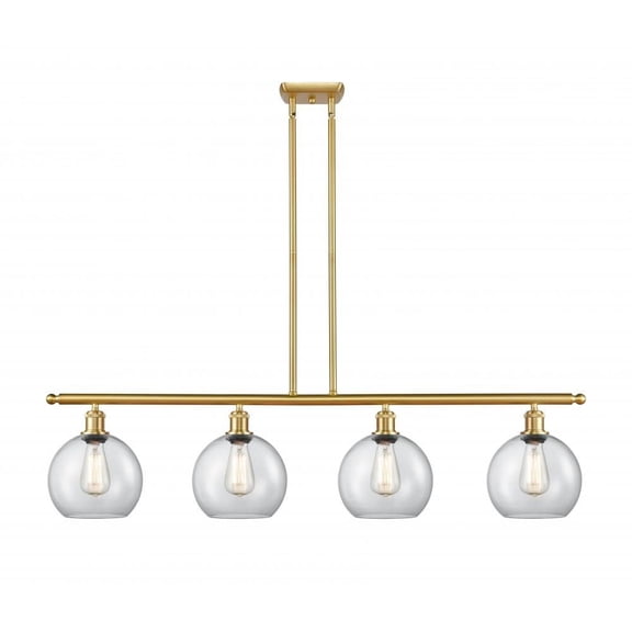 Innovations 516-4I-SG-G122-LED Athens 3 Light Island Light part of the Ballston Collection, Satin Gold