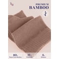 thumbnail image 5 of HUGH UGOLI Women Diabetic Ankle Socks, Super Soft & Thin Bamboo Socks, Wide & Loose, Non-Binding Top & Seamless Toe, 4 Pairs, Milk Coffee, Shoe Size: 10-12, 5 of 6