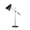 thumbnail image 1 of Dainolite 130T-BK-PC 1 Light Adjustable Table Lamp, Black & Polished Chrome Finish, 1 of 1