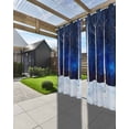 thumbnail image 3 of nqOlkjepod Outdoor Curtains for Patio Waterproof, Abstract Branch Outdoor Privacy Panels Grommet, Vintagewatercolor Trunk Blue Blackout Outside Curtains for Porch/Cabana/Pergola 54"x95", 1 Panel, 3 of 8