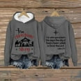 thumbnail image 4 of Christmas True Story Hoodies for Women 2025 Long Sleeve Christian Hooded Sweatshirt Pullover Tops, 4 of 5