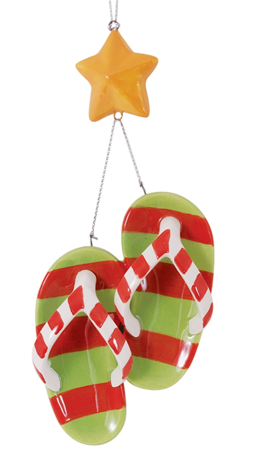Flip Flops and Starfish Ceramic Christmas Holiday Ornament Cape Shore -  Walmart.com