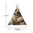 thumbnail image 3 of Fuzoiu Regal Dog In Royal Attire Print Santa Hat Christmas Hat for Adults,Santa Hats with Pompom, Unisex Xmas Holiday Hat for Christmas New Year Festive Party Supplies, 3 of 6