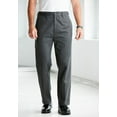 thumbnail image 5 of Kingsize Men's Big & Tall Relaxed Fit Wrinkle-Free Full Elastic Plain Front Pants, 5 of 5