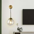 thumbnail image 3 of Lámpara de Montaje en Pared, Accesorios de Iluminación, de Bo Redonda de Cristal, Candebros de Pared Exterior de Industrial , Borrar Colco Luces de pared del dormitorio, 3 of 7