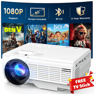 Free Shipping! ELEPHAS Mini Projector 1080P Portable HD 200-inch