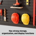 thumbnail image 3 of Commercial Slat Wall Paneling 4x8 ft, Heavy Duty PVC Wall Storage System for Retail Displays, 75 lbs Load Capacity Black Slatwall Panels for Boutiques, Trade Shows & Garages, 3 of 9