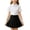 White, variant on FRSASU Girl's 2 PC Dressy Outfit Button Down Cotton Short Sleeve Dress Shirt with Pleated Tennis Skirt Set Casual School Uniform Set White