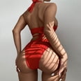 thumbnail image 4 of Sngxgn Women Swimsuit Bikini Women Skinny Swimsuit Bikini Split Swimwear(Red,L), 4 of 7
