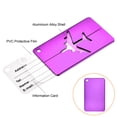 thumbnail image 5 of Uxcell 7.5x4.5cm Aluminium Luggage Tag Identifier Card Holder for Travel Purple 5Pack, 5 of 6