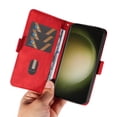 thumbnail image 6 of Compatible with Google Pixel 9 Pro XL Wallet Flip Case, Classic PU Leather Shockproof Protective for Men Women Card Slots Kickstand Magnetic Closure Cover for Google Pixel 9 Pro XL, Red, 6 of 7