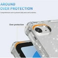 thumbnail image 5 of Allytech Glitter Case Only for Apple iPad 10.9" 10th Generation, iPad 2022 10.9" Case - With Screen Protector Film Anti-Yellow Kickstand Shockproof Rotating Strap Case for Girls Women - Clear, 5 of 7
