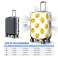 thumbnail image 2 of Luggage Cover Anti Scratch, Bell Pepper Print Yellow Elastic Suitcase Protector Fits 18-32 Inch Luggage, 2 of 2