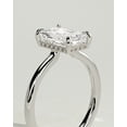 thumbnail image 3 of CAPRICARATS 2.00Ct Radiant Cut Moissanite Floating Low-Set Solitaire Engagement Ring – Hidden Halo Flush Design in 10K White Gold for Women, 3 of 6
