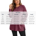 thumbnail image 3 of Plus Size Women's Tunic Tops Ribbed Knit Crewneck Long Sleeve Side Split Fall Soft Brushed Stretchy Relaxed Sweater XL-5XL, 3 of 7