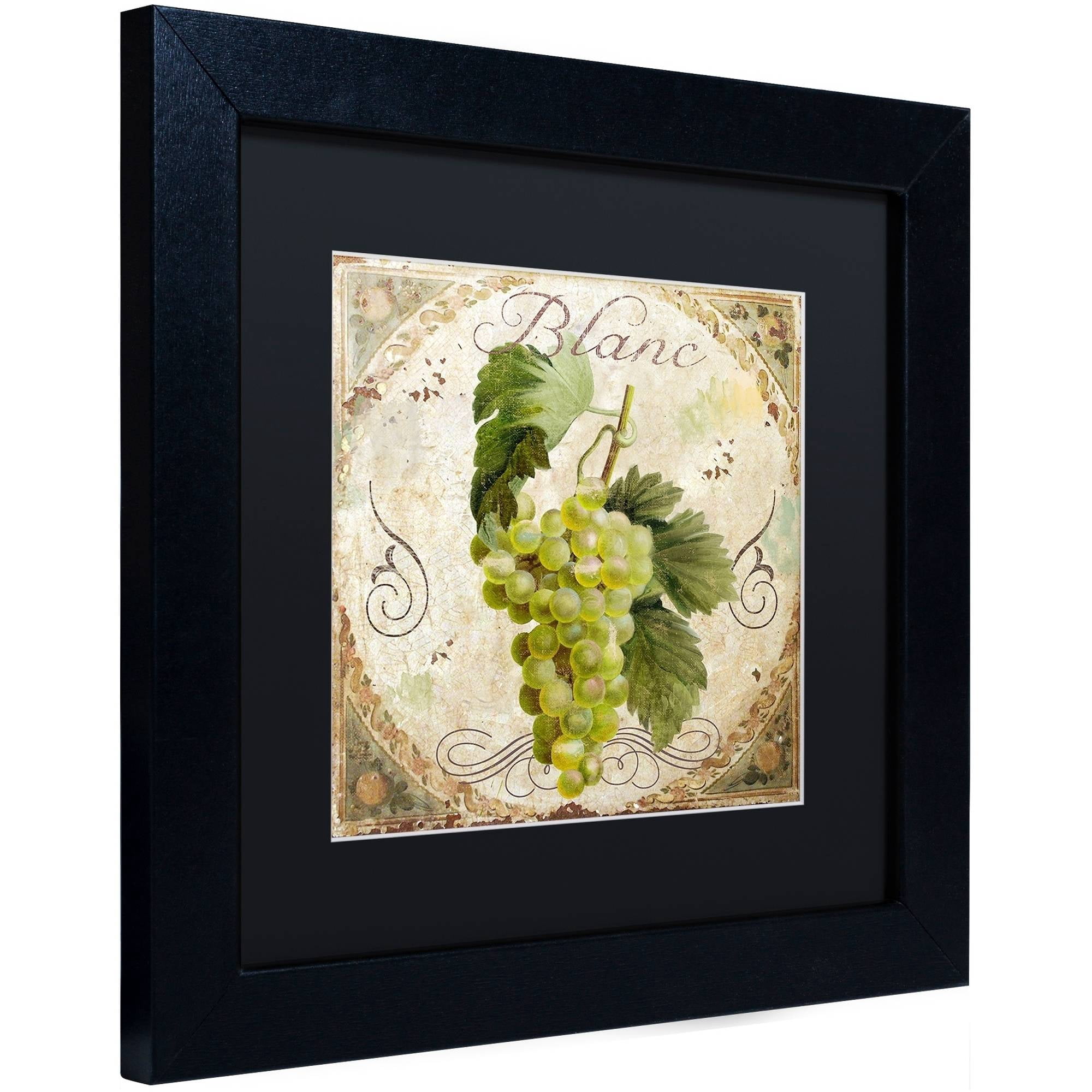 Trademark Fine Art "Tuscany Table Blanc" Canvas Art by Color Bakery Black Matte, Black Frame