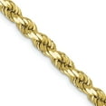 thumbnail image 3 of 10K Yellow Gold 5mm Diamond Cut Rope Chain Female Adult Necklace 24", 3 of 5