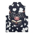 thumbnail image 5 of Pzuqiu Cow Print Kids Outerwear Vest Casual Clothes for Boys 9-10 Comfortable Zipper Winter Sleeveless Jacket with Pockets Fall Outfits Fashion Clothing Versatile for Daily Life, 5 of 7