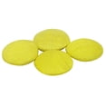thumbnail image 3 of Poly Dupion Yellow Solid Color Cloth Covered 2 Holes Sewing Craft Buttons Sewing - Pack of 12 Pieces, 3 of 3