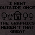 thumbnail image 3 of CafePress - I Went Outside Once T Shirt - Mens Football Shirt, 3 of 4
