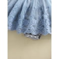 thumbnail image 7 of Suealasg 2Pcs Baby Girl Summer Birthday Outfit Flower Embroidery Lace Tulle Romper Dress +Bow Headband 3 6 12 18 24 Months Infant Girls Photoshoot Clothes, 7 of 7