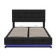 thumbnail image 5 of Platform Bed Frame Tufted Upholstered Platform Bed with Hydraulic Storage System,PU Storage Bed with LED Lights and USB charger My Lux Decor Round, 5 of 8