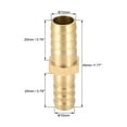 thumbnail image 2 of Unique Bargains 6mm to 4mm Hose ID Brass Reducer Barb Hose Fitting Straight Connector Coupler Tubing Adapter 1pcs 12mm x 10mm, 2 of 3