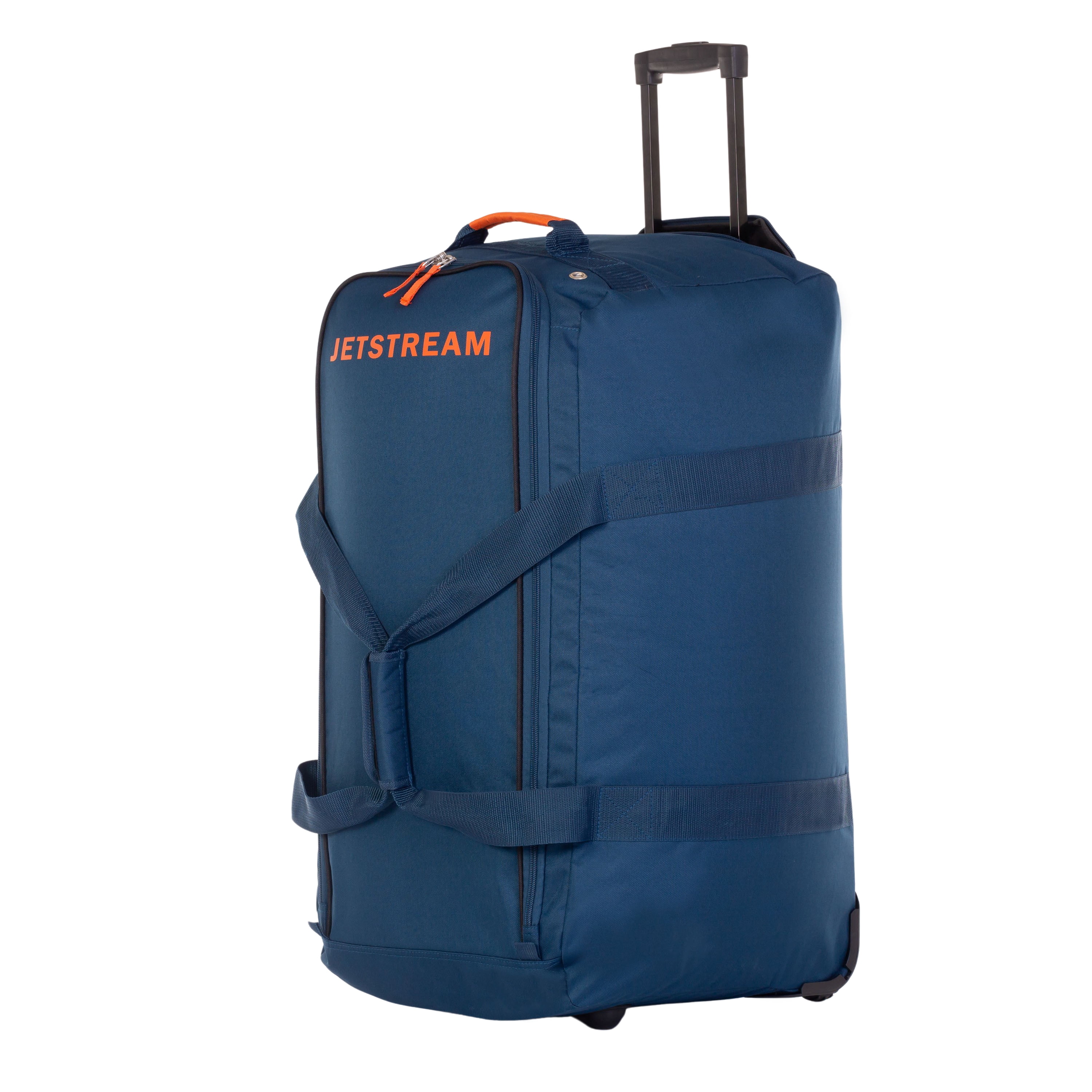 Jetstream 28" Large Wheeled Rolling Upright Duffel Bag with Trolley Handle, Blue